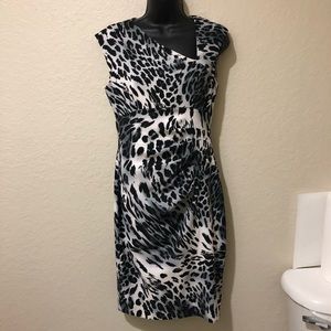 Cache Animal Print Dress Size 6